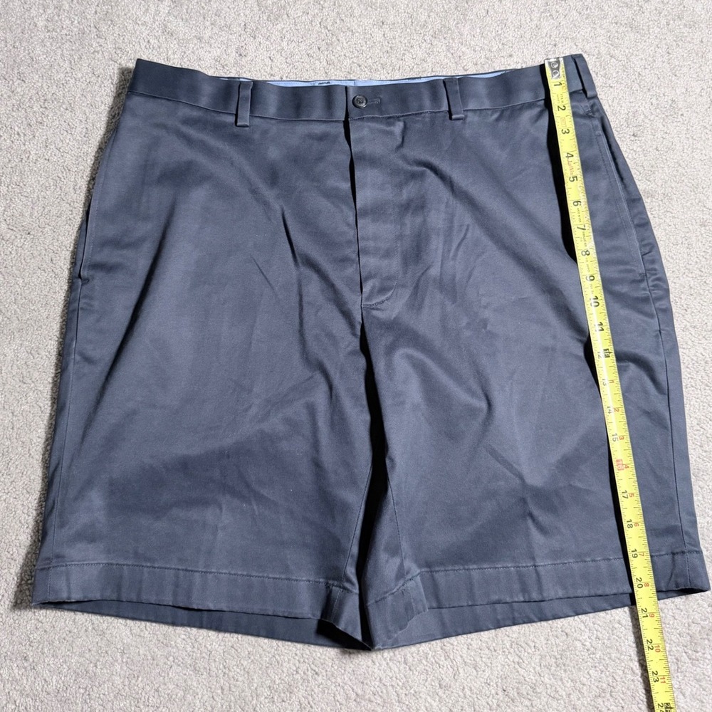 Brooks Brothers Chino Shorts Mens 38 Navy Blue Excellent Advantage Stretch 9in - Picture 6 of 8